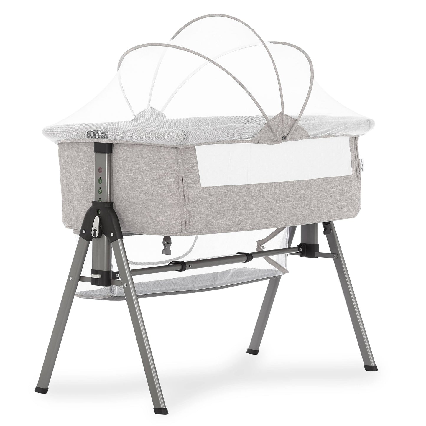 Lotus Bassinet & Bedside Sleeper In Grey