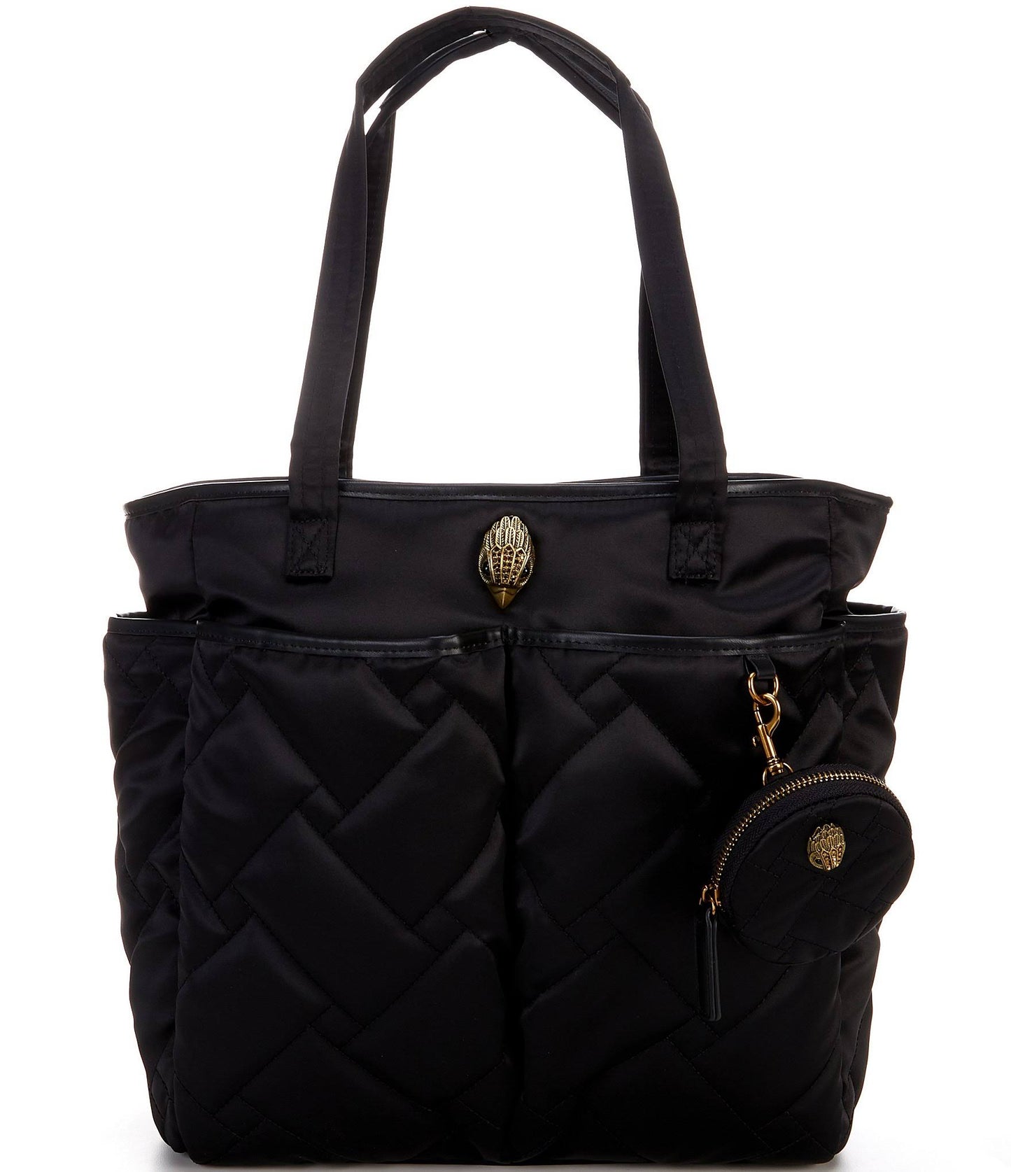 London Quilted Baby Bag In Black