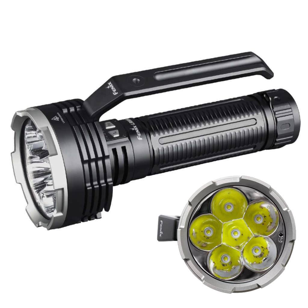 Lr80r 18,000 Lumen Super Bright Rechargeable Search Flashlight With Lumentac Organizer