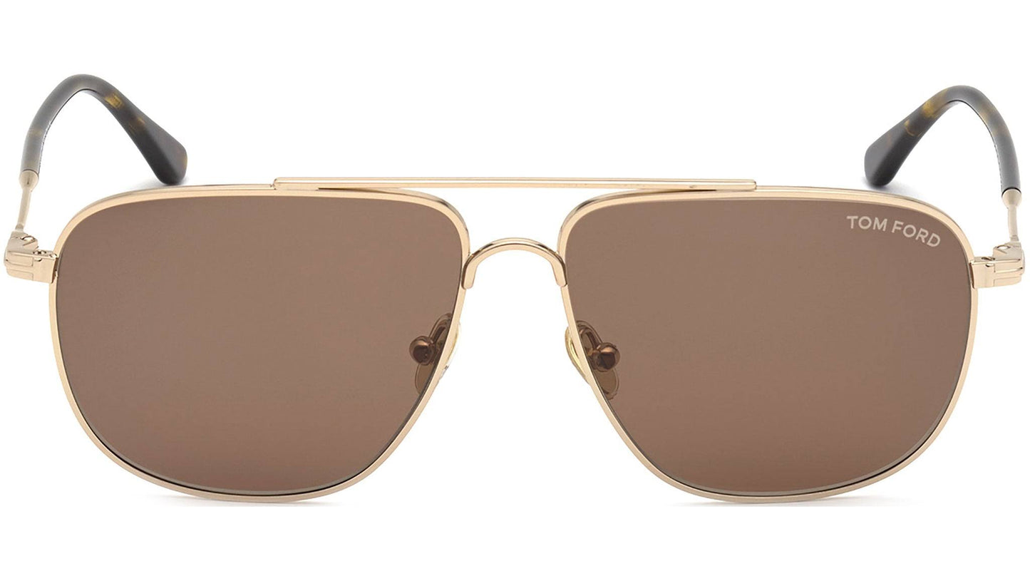 Len Sunglasses Ft0815 28e Gold - Brown