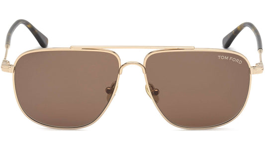 Len Sunglasses Ft0815 28e Gold - Brown