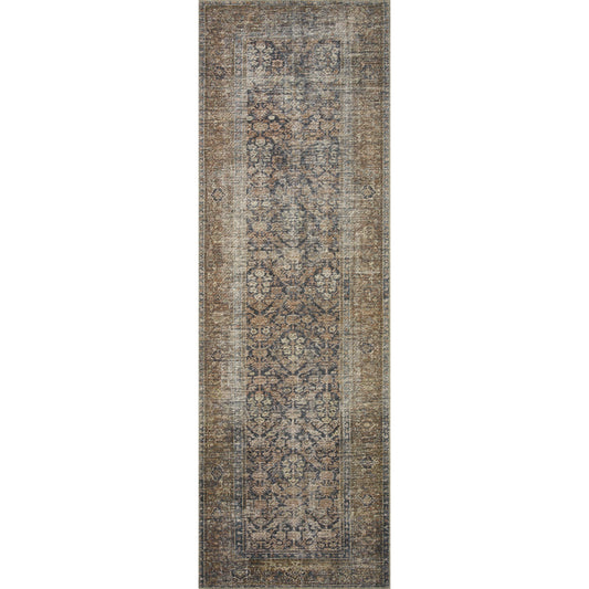 Lewis X 7'6" 9'6" Ink/Salmon Large Billie Bil-01 Area Rug