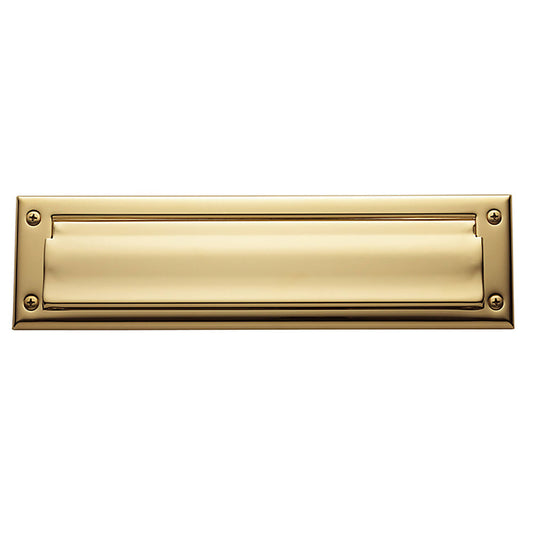 Letter Box Plate 13" X 3-5/8" Lifetime Satin Brass 0012.044