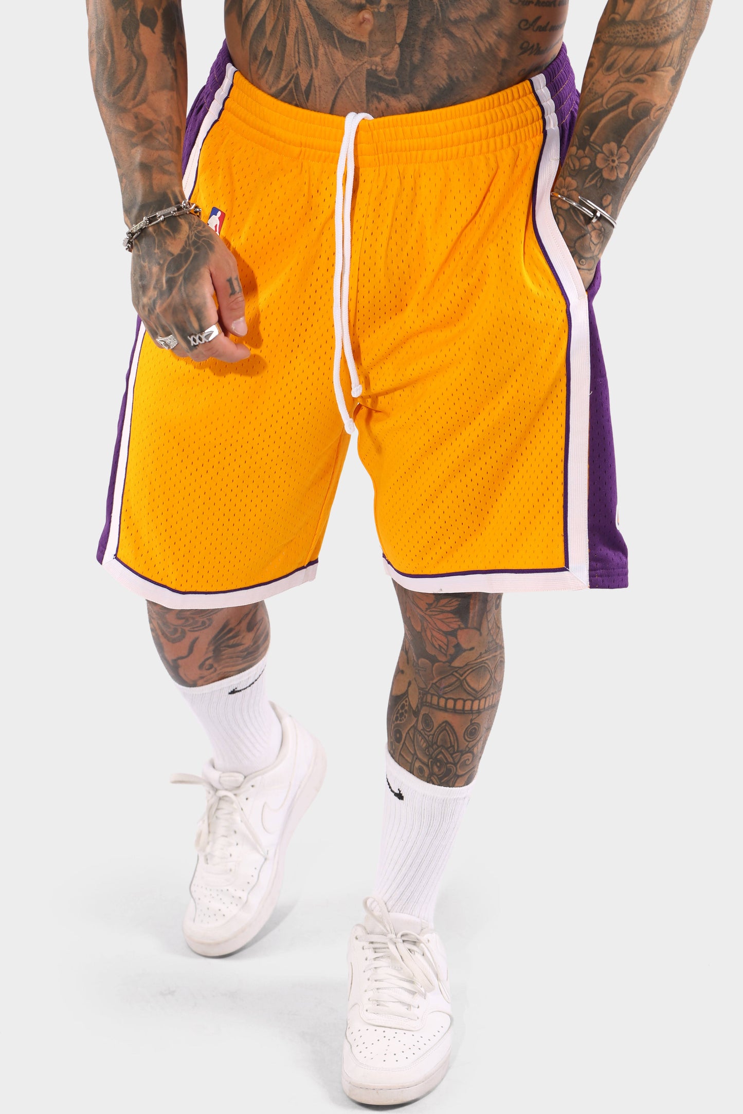 Los Angeles Lakers Swingman Shorts White