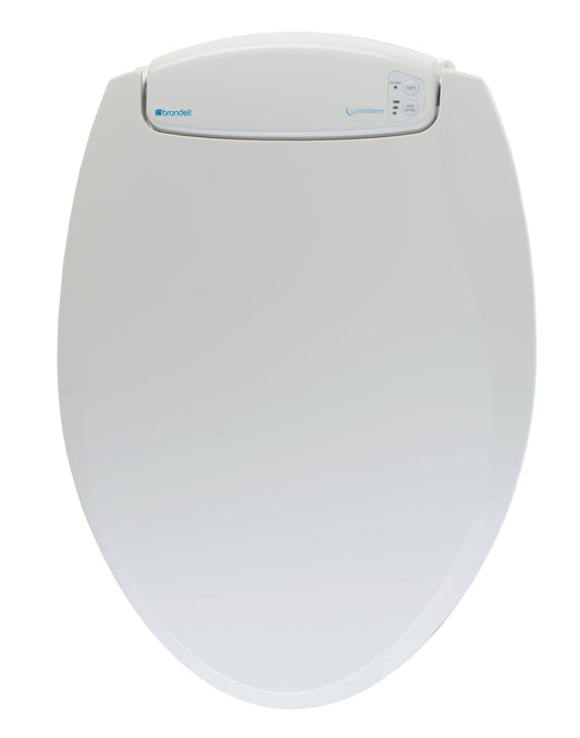 Lumawarm Heated Elongated White Nightlight Toilet Seat