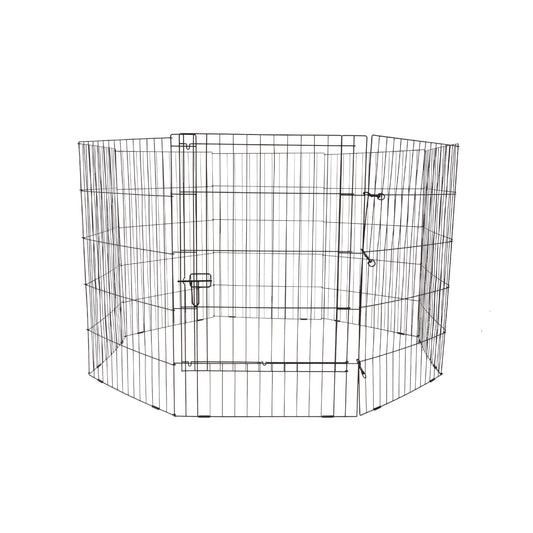 Life 8 Panel Pet Exercise Play Pen With Door 36 Inches Height