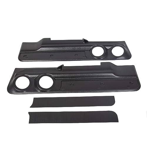 Lower Door Panel Set 2-Speaker Door Panel Compatible With 1978-1988 Monte Carlo Malibu (2dr) & El Camino Cutlass Regal