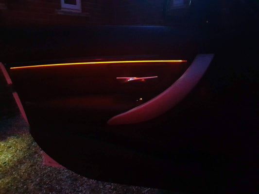 Led Light Strips Covers For Bmw 3 Series F30 / F31 / F80 - Interior Upgrade For Sharpened Lines