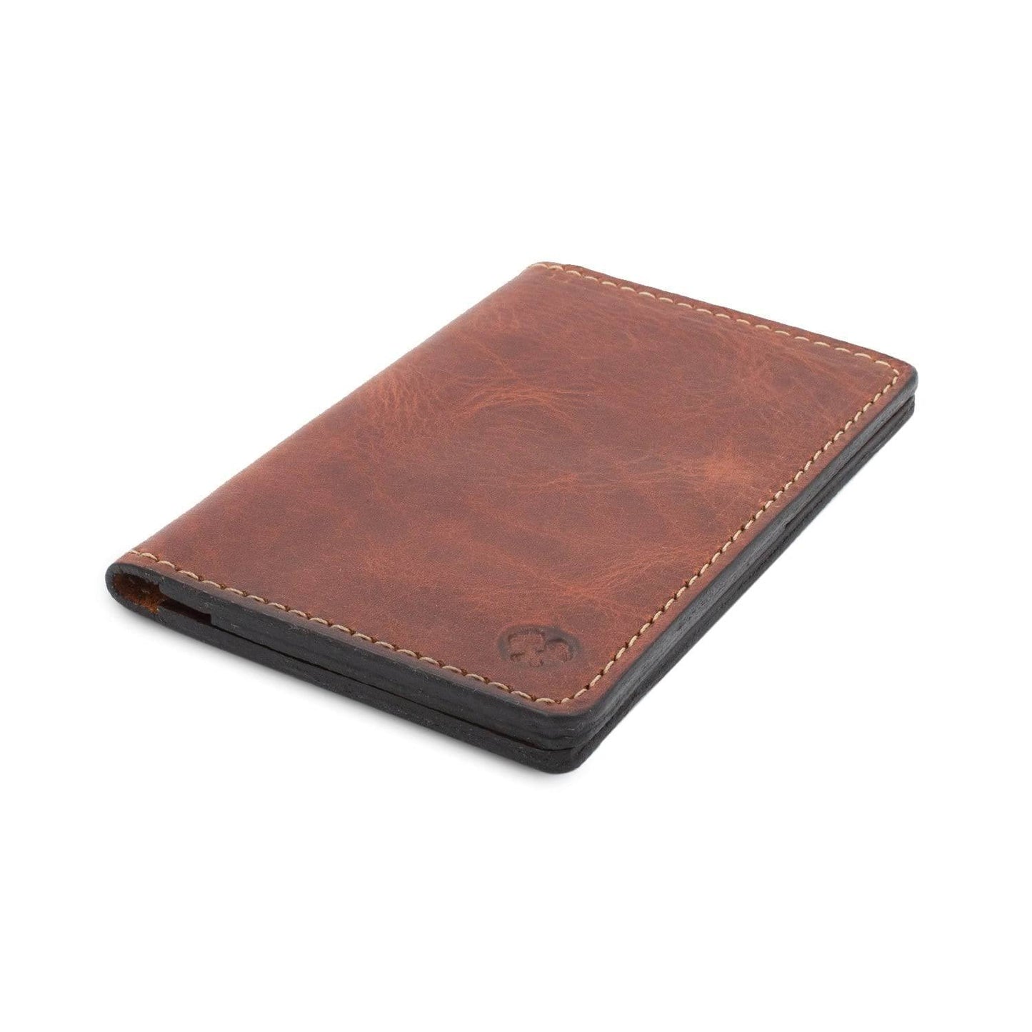 Leather Wallet For Men | Made In Usa | Mens Bifold Wallets | American Made | Tobacco Snakebite Brown |