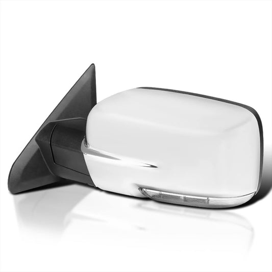 Led Signal Power Heat Chrome Foldable Left Driver Side Mirror For 2009-2012 Dodge Ram 1500