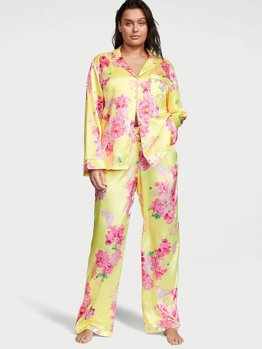 Long Pajama Set , Print, Xxlreg - Women's Pajamas Sets -