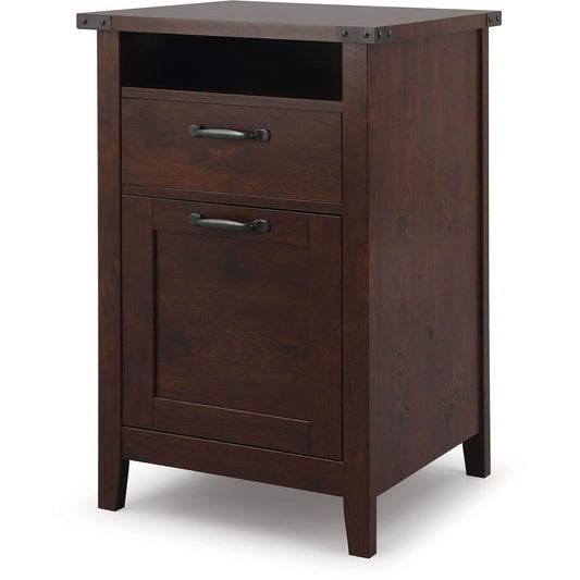 Leelin Laminate File Cabinet, Walnut (51774)