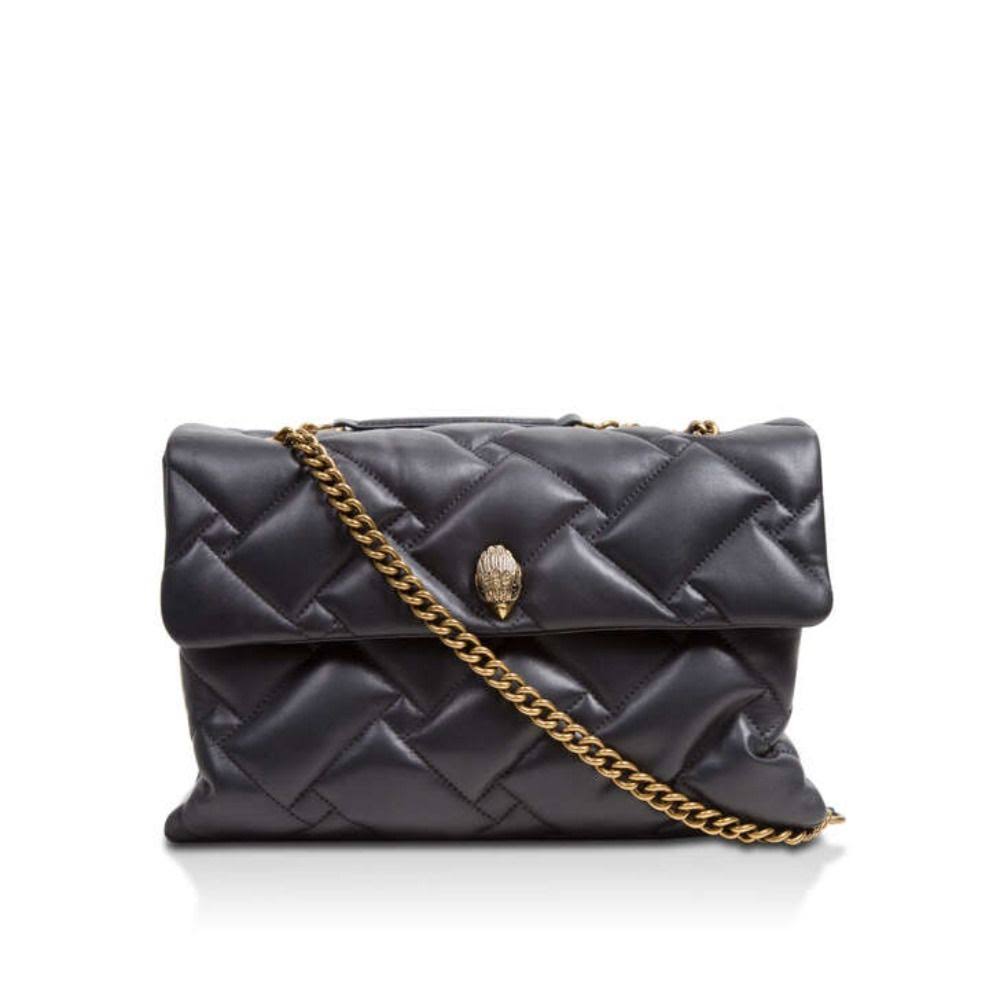 London Kensington Mini Quilted Leather Crossbody Bag - Black