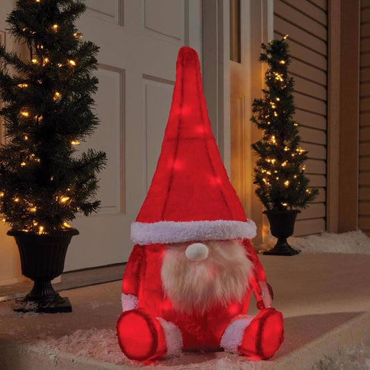 Led 24 In. Gnome Yard Decor, Red