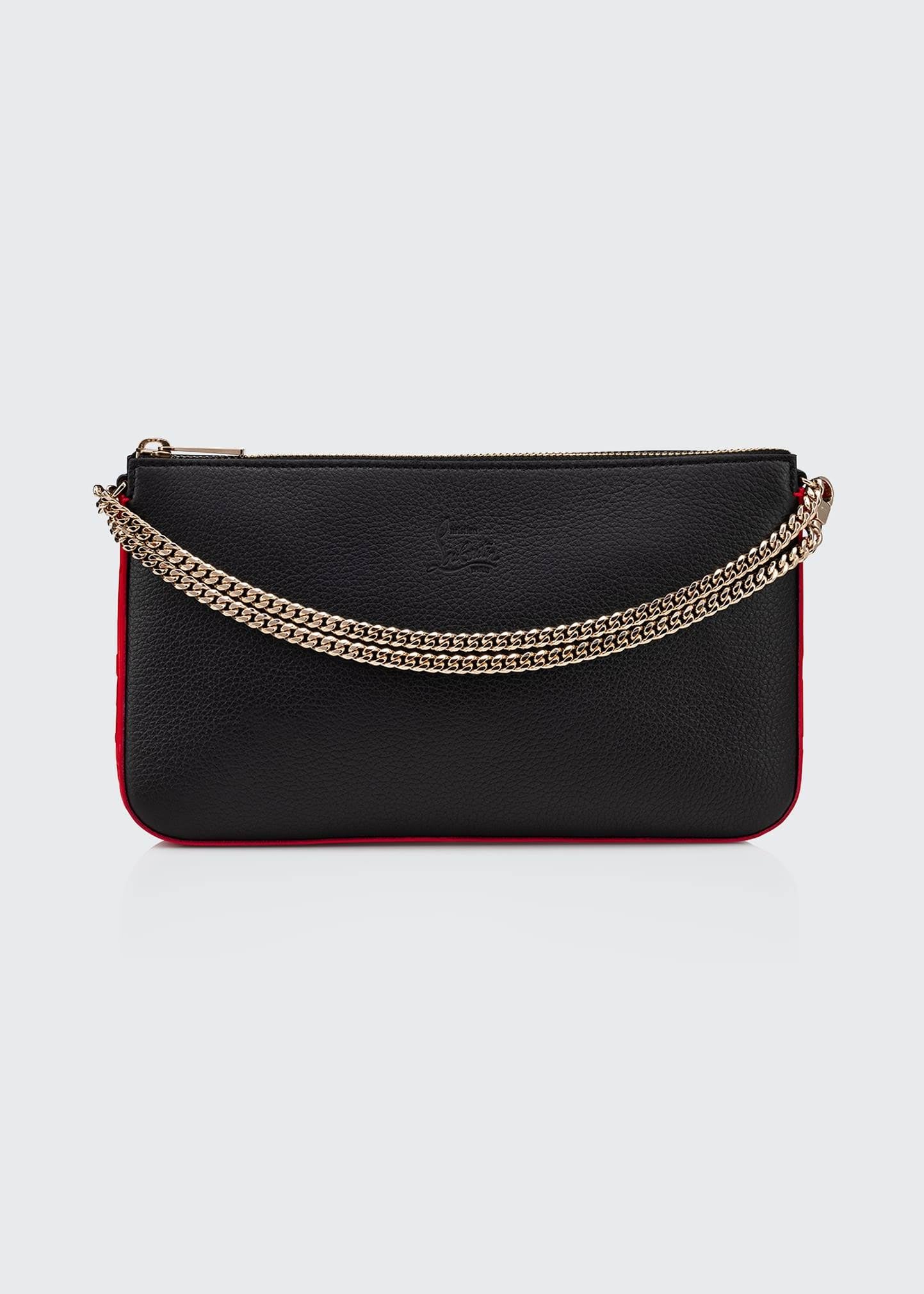 Loubila Leather Pouch In Black/Loubi