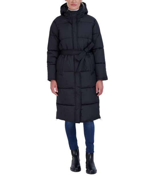 Long Puffer Jacket, Size: Medium, Black