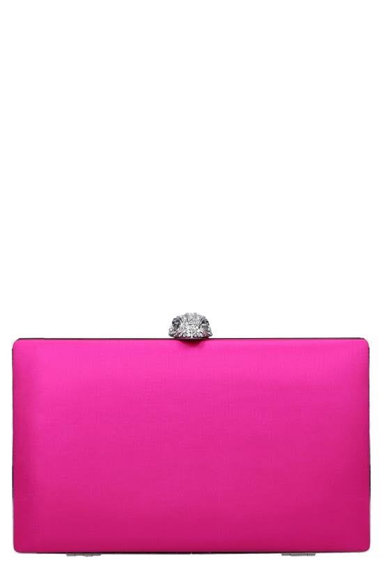 London Kensington Frame Clutch In Bright Pink