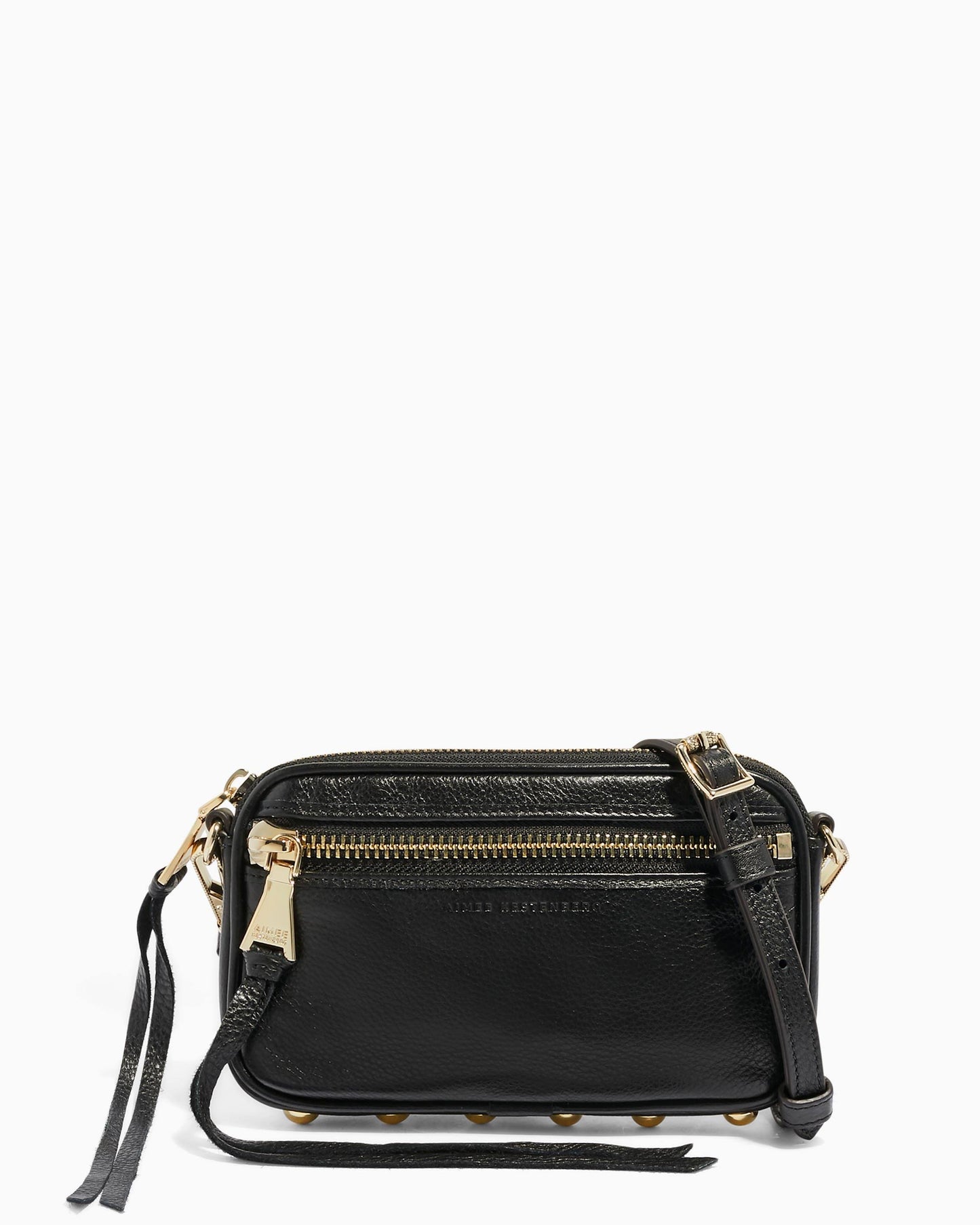 Lets Ride Mini Crossbody ,Black/Lt Gold