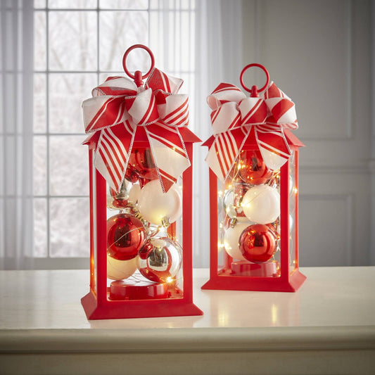 Led Ornament Lanterns, Set Of 2 By Brylanehome In Multi