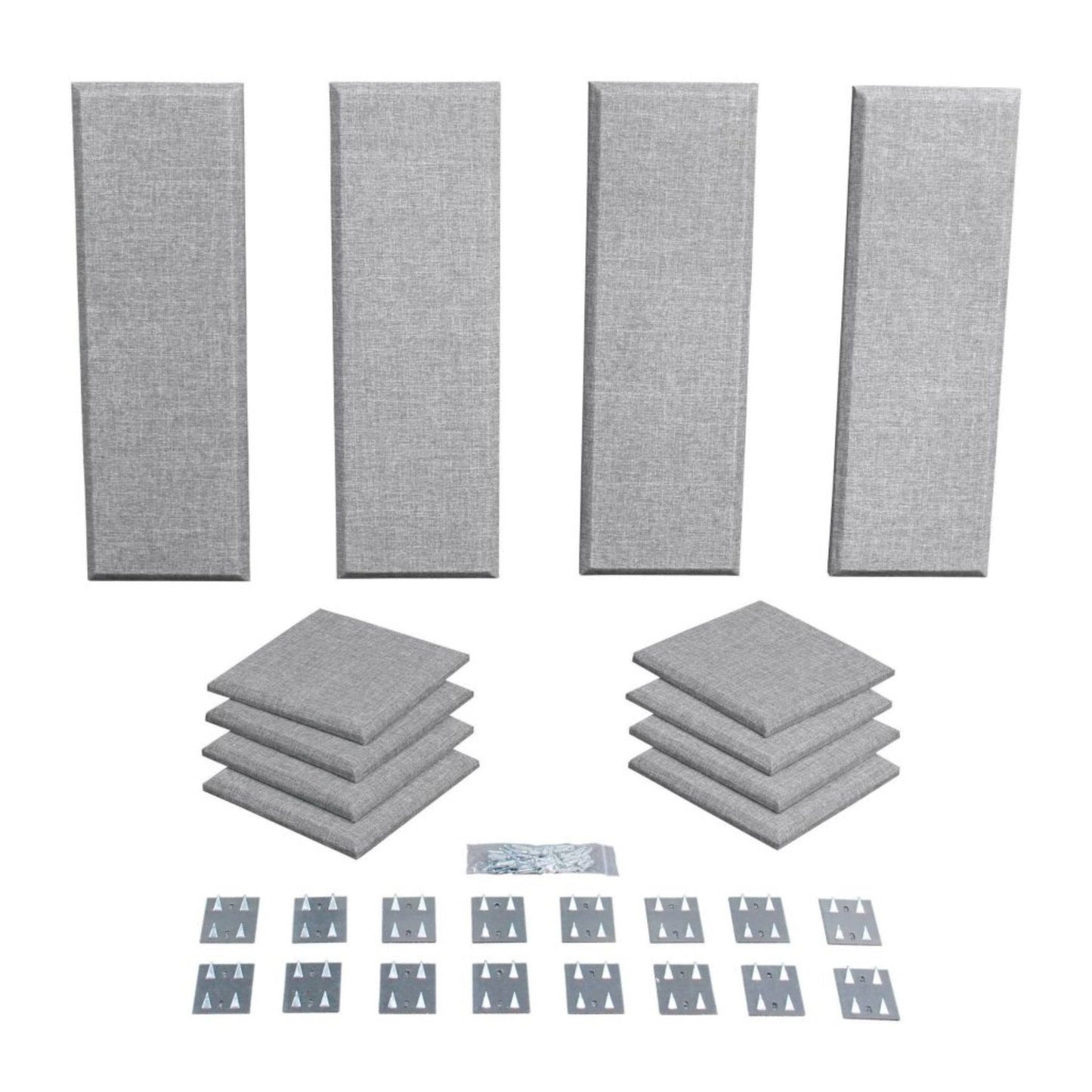 London 8 Room Acoustic Treatment Kit, Gray