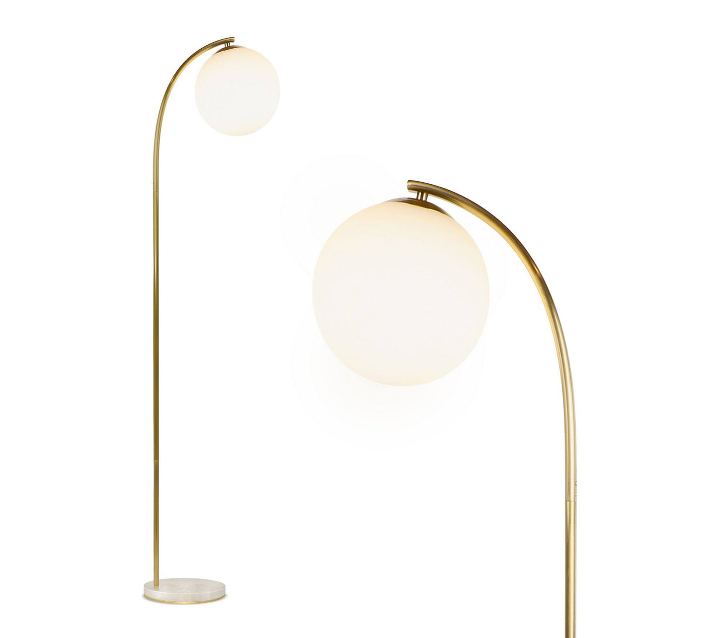 Luna Drop Led Floor Lamp - Brass.