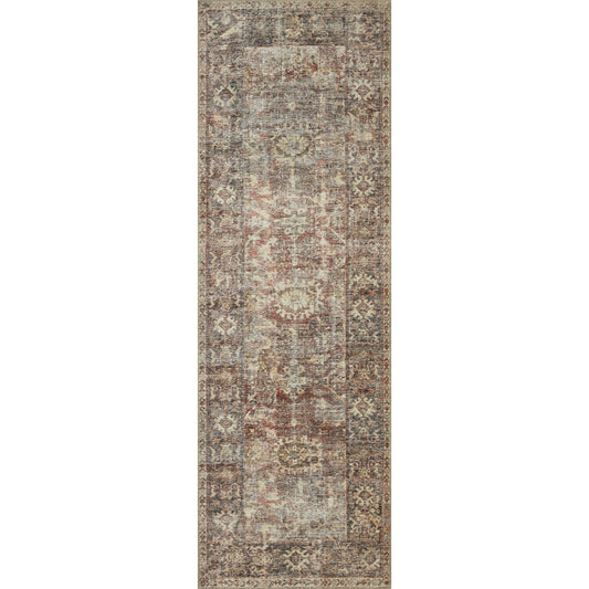 Lewis X Georgie Collection Ger-06 Bordeaux / Antique 10' X 14' Area Rug