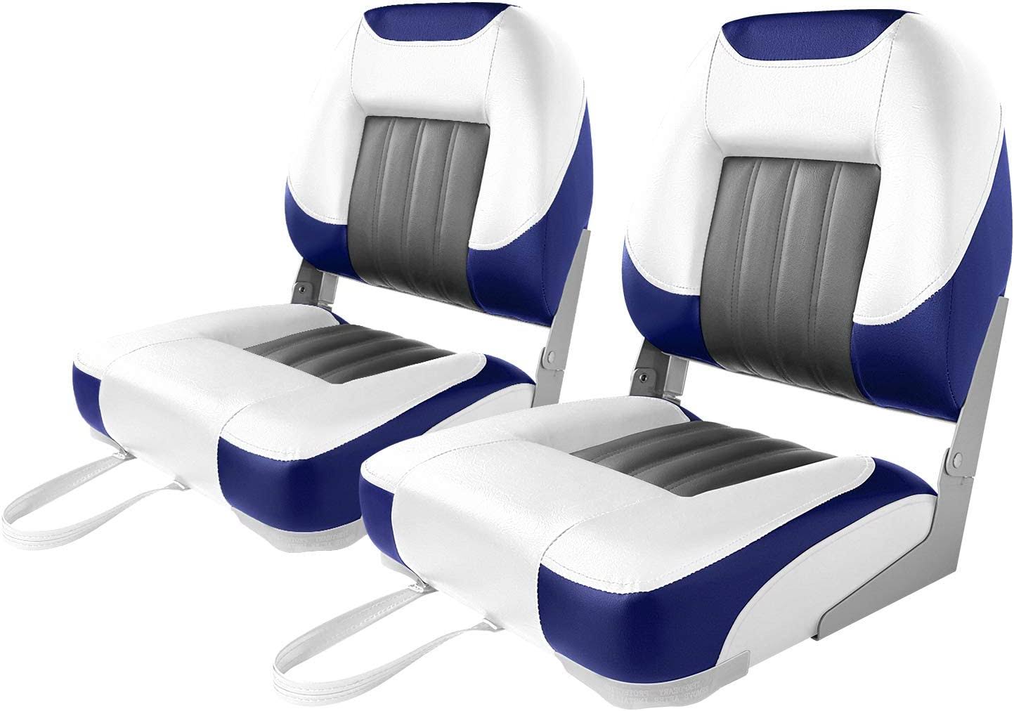 Low/High Back Boat Seat, Fold-Down Fishing Boat Seat