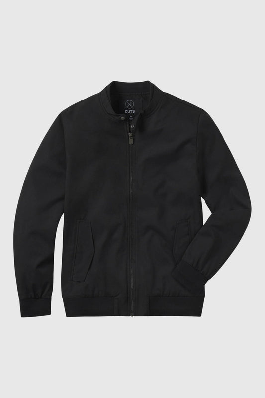 Legacy Water Resistant Bomber Jacket In Black