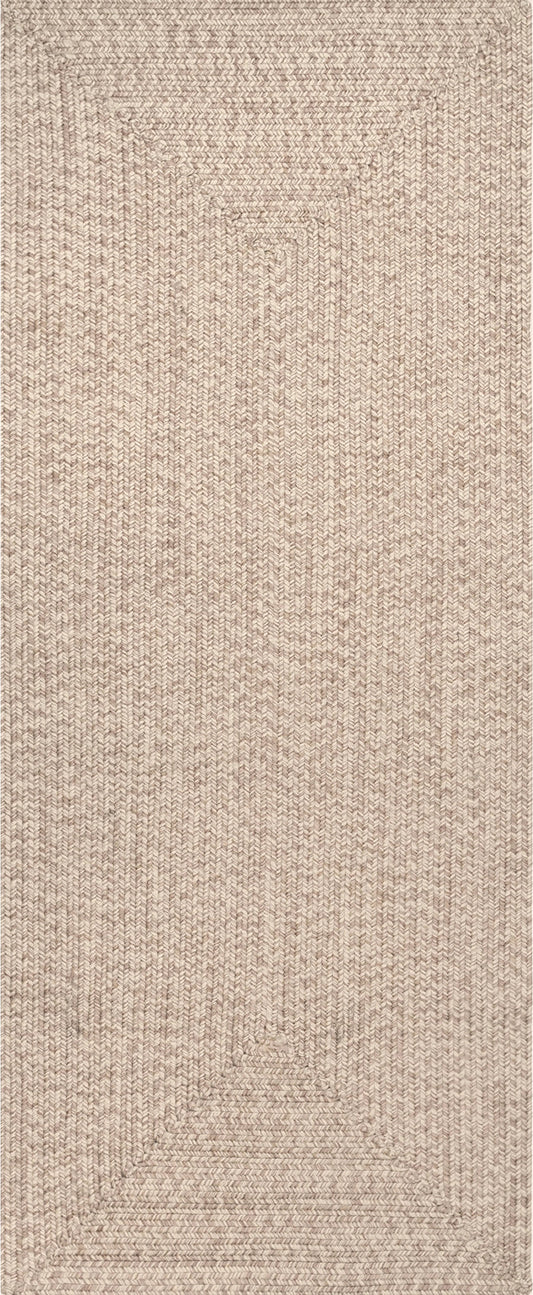 Lefebvre Braided Indoor/Outdoor Area Rug 5' X 8' Tan