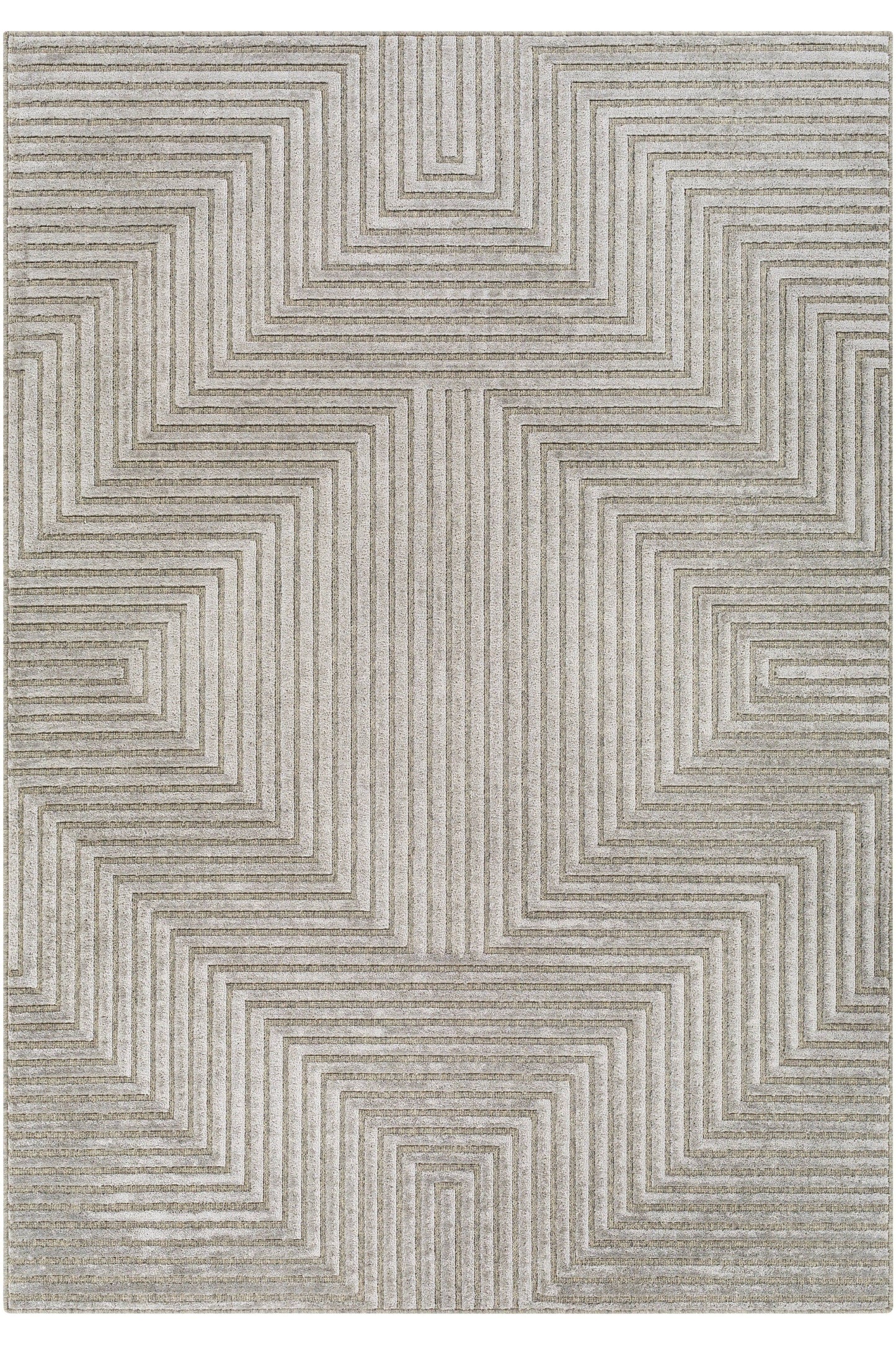 Light Slate/Gray Area Rug Rug Size: Rectangle 5'3" X 7'3"