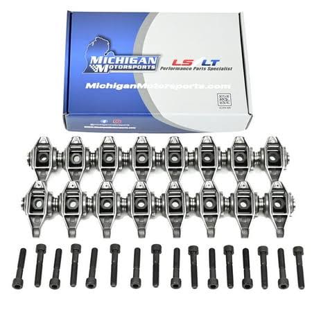 Ls1 Rocker Arms With Upgraded Trunnions Installed -Fits 4.8 5.3 5.7 6.0 Ls2 Ls6 Lq4 Lq9 Lm7, Beige 25100