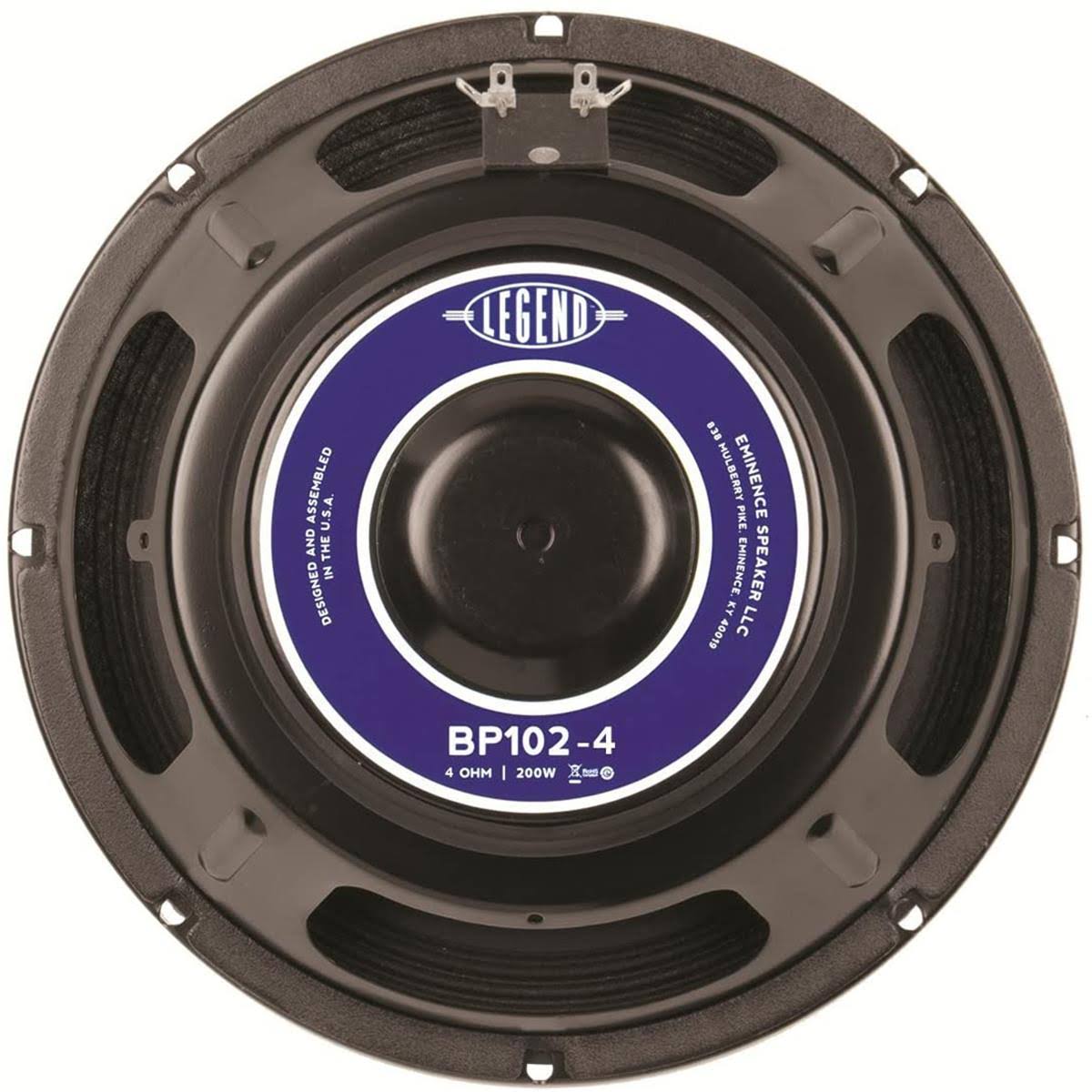 Legend Bp102-4 10" Bass Guitar Speaker, 4 Ohm