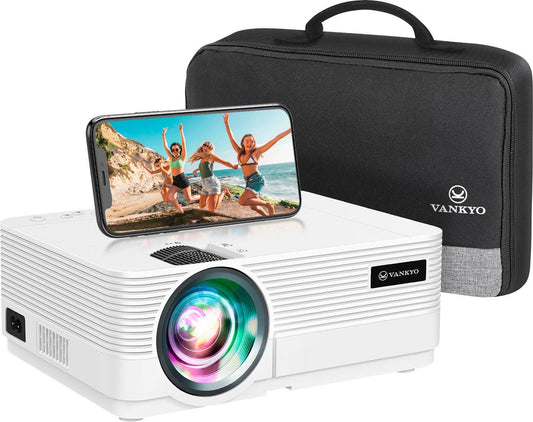 Leisure 470 Pro Native 1080p Projector, Full Hd 5g Wireless Mini Projector - White