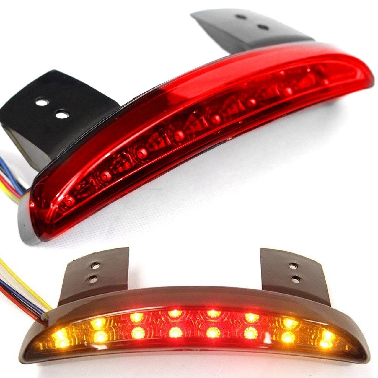 Led Taillight Upgrade Kit W/ Integrated Turn Signal For Harley Davidson Sportsters Models, Red