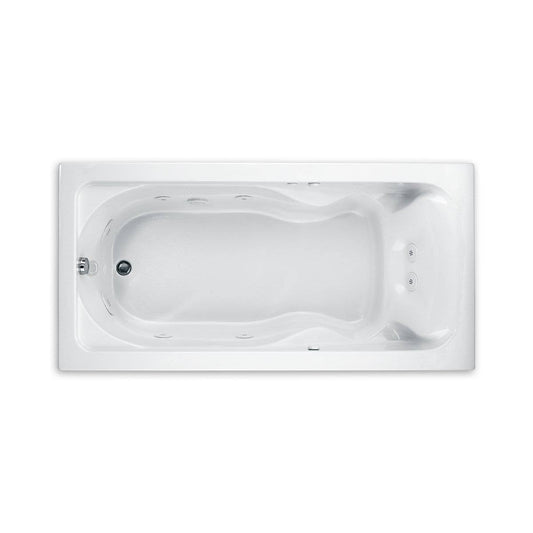 Lifetime Cadet Everclean 72 In. X 36 In. Whirlpool Tub With Reversible Drain In White