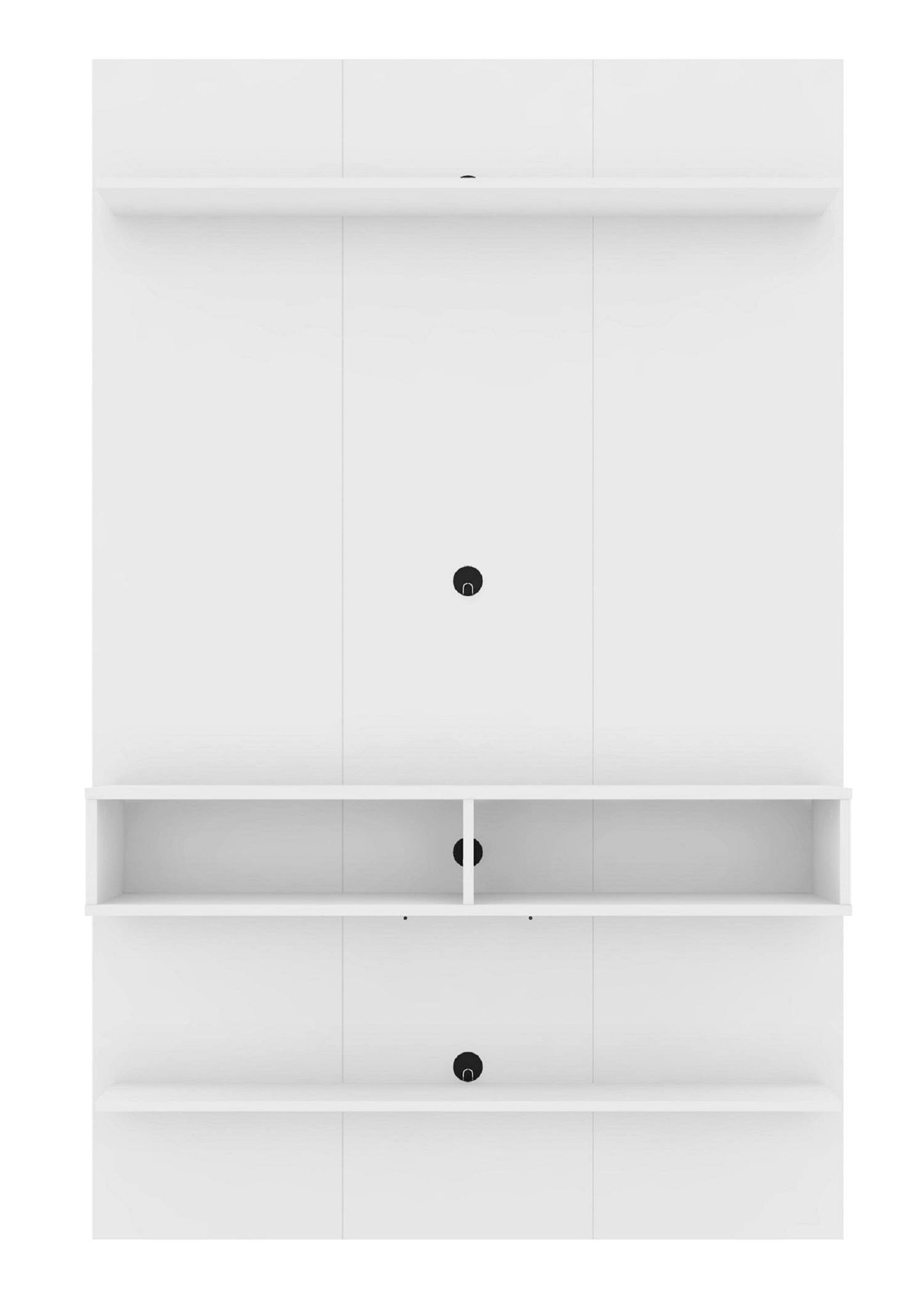 Libra Long Floating Wall Entertainment Center In White