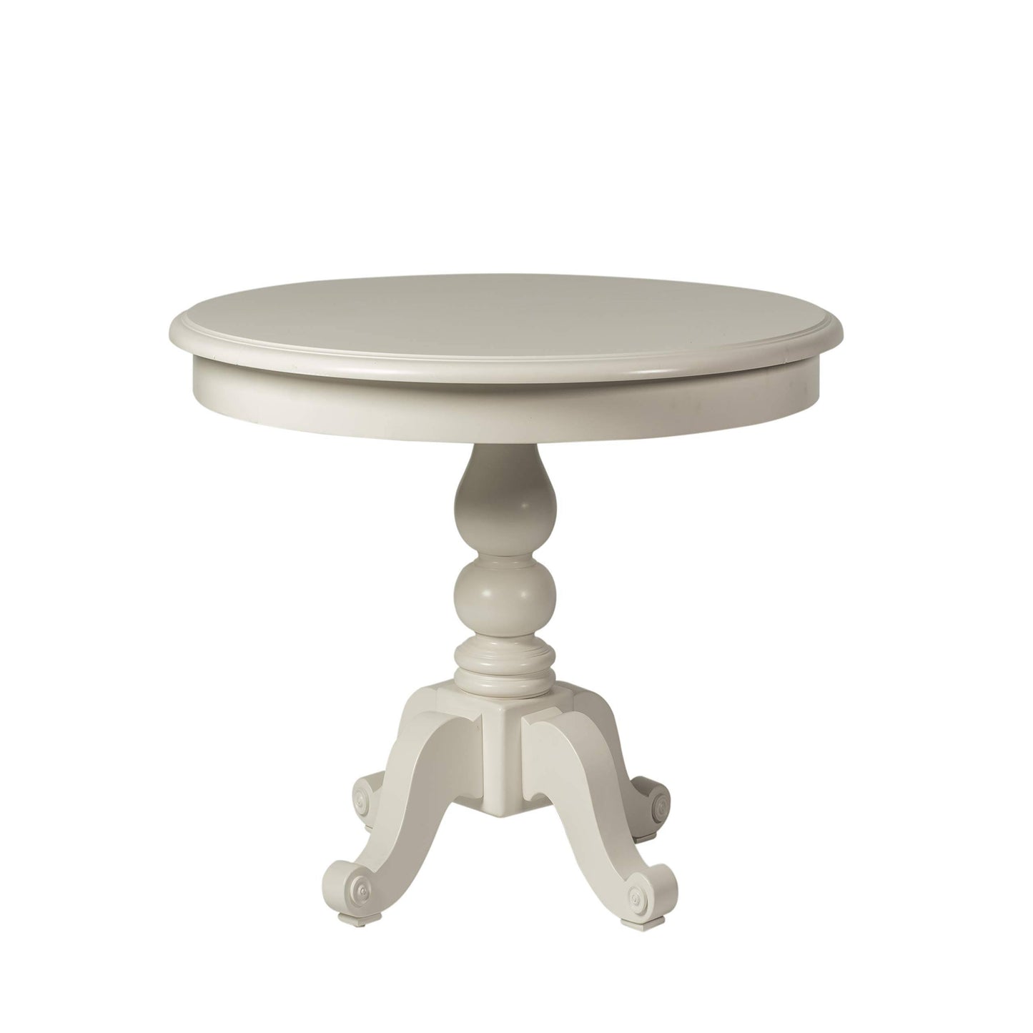 Liberty Summer House I Round Pedestal Table In Oyster White