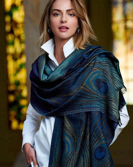 Louis C. Tiffany Peacock Feather Shawl