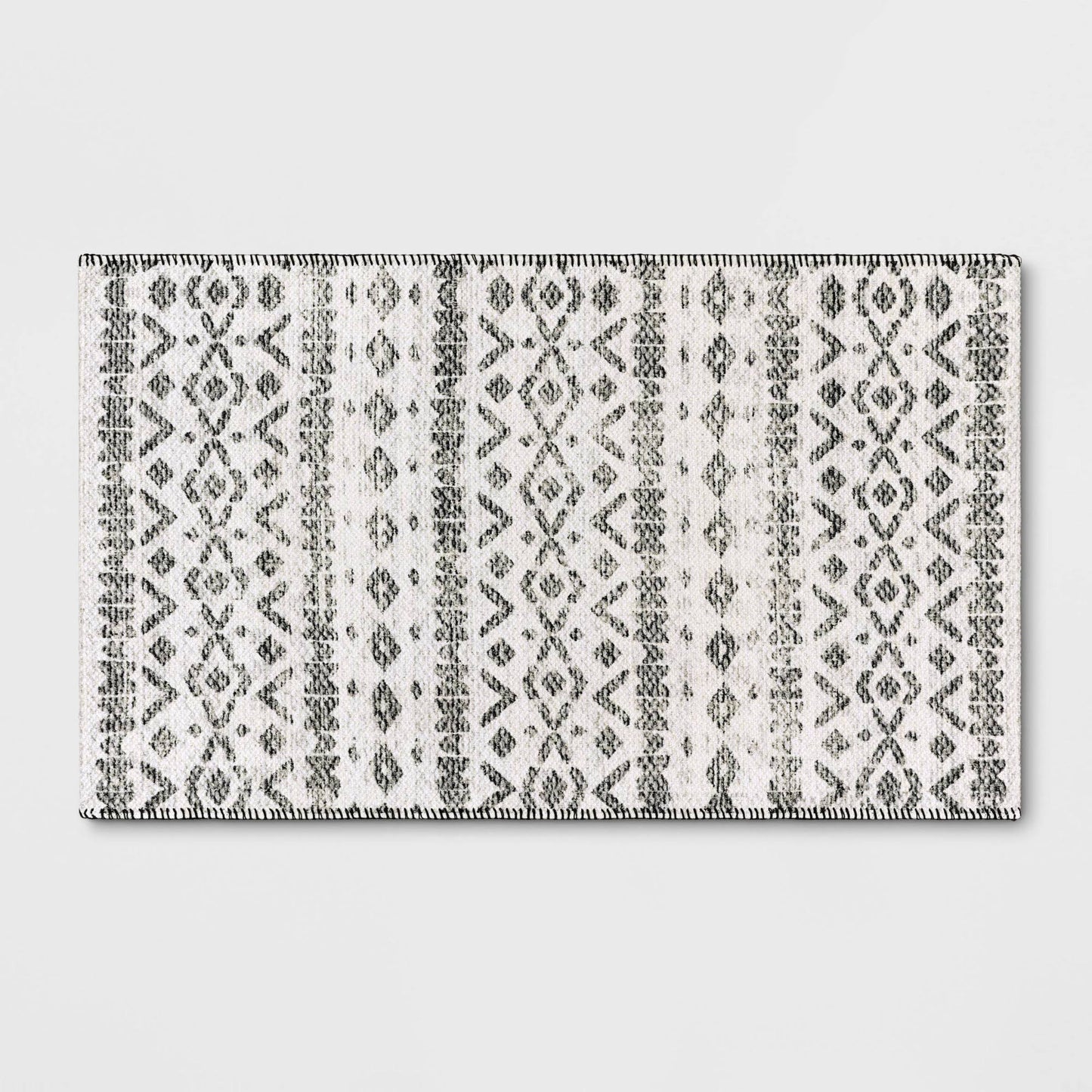 Luna Aztec Diamond Printed Accent Rug Black - Opalhouse