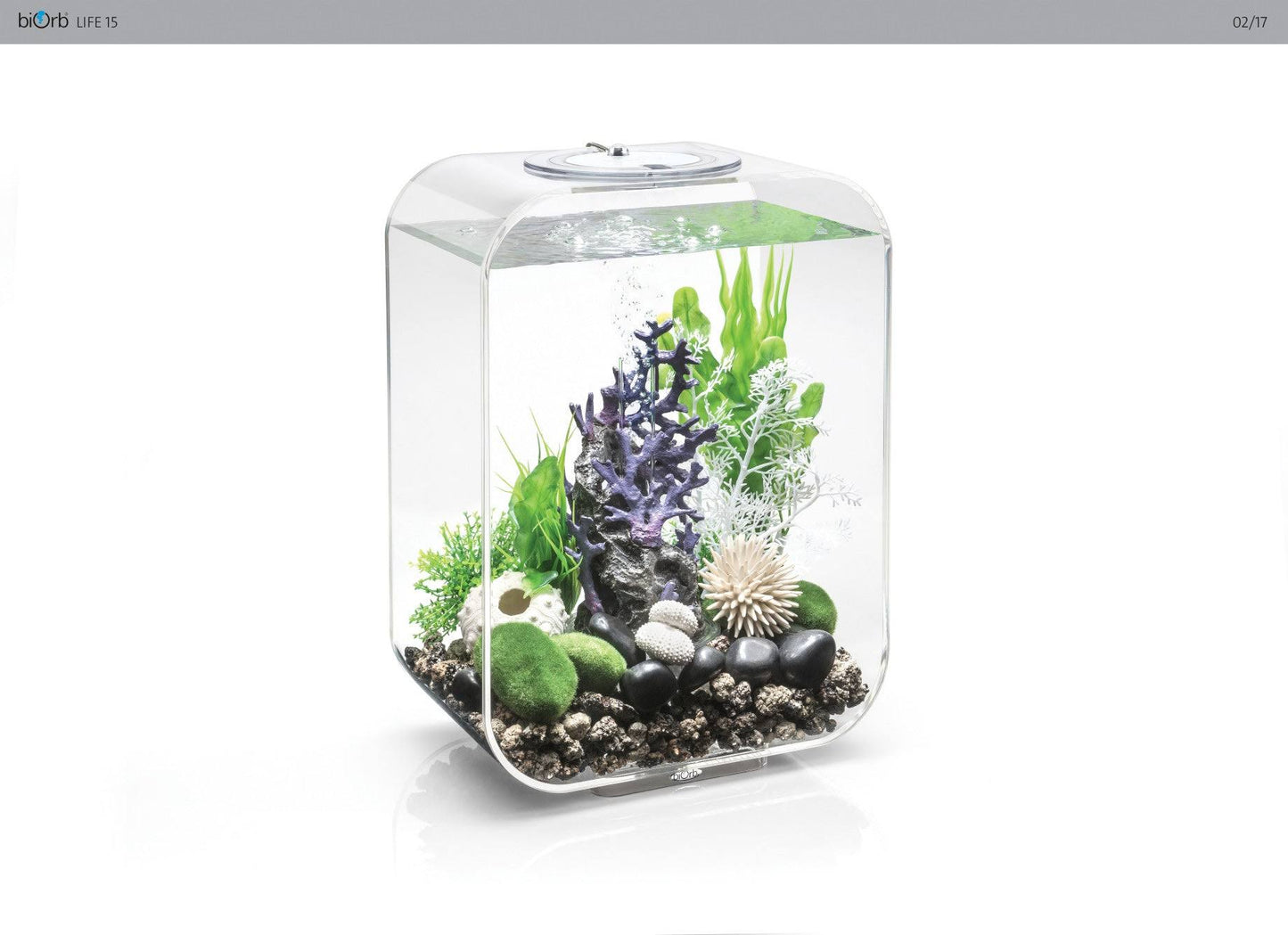 Life 15 Aquarium With Mcr Light - 4 Gallon ,Transparent