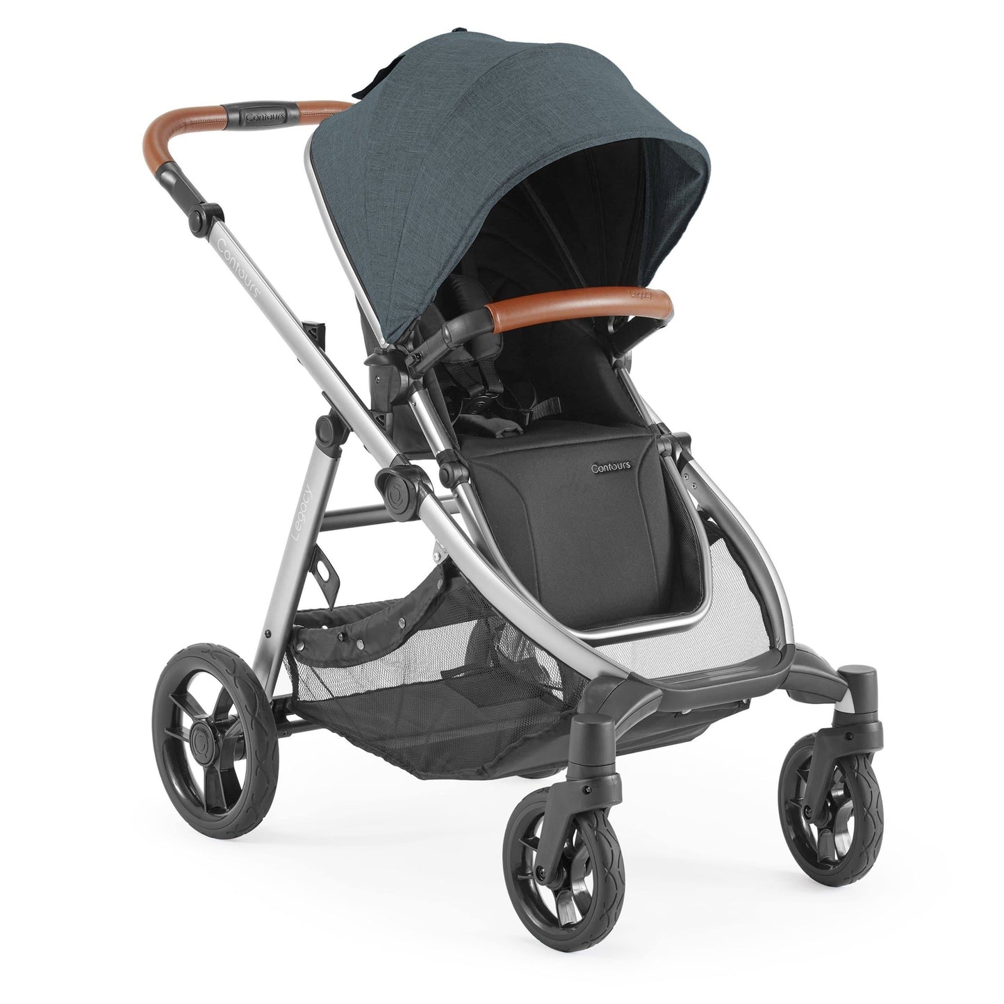 Legacy Convertible Single To Double Stroller, Washed Teal