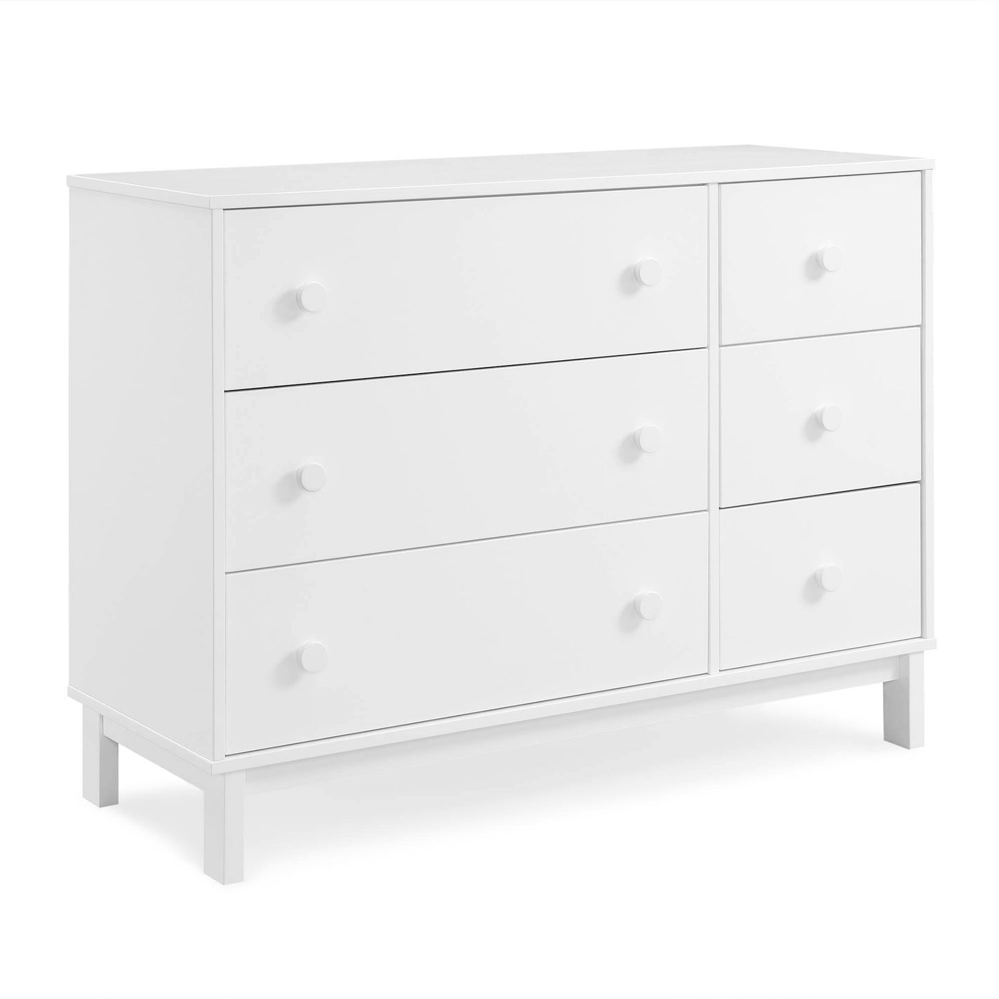 Legacy 6 Drawer Dresser - Greenguard Gold Certified, Bianca White