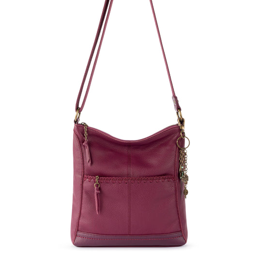 Lucia Crossbody Bag | Leather - Currant Suede