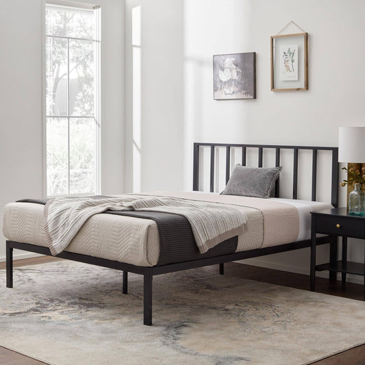 Lori Metal Platform Bed - Full Black