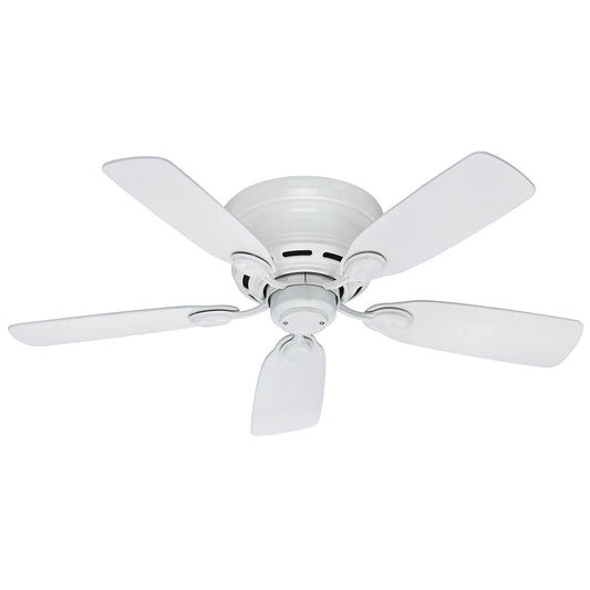 Low Profile Iv 42" Ceiling Fan - White - White Blades