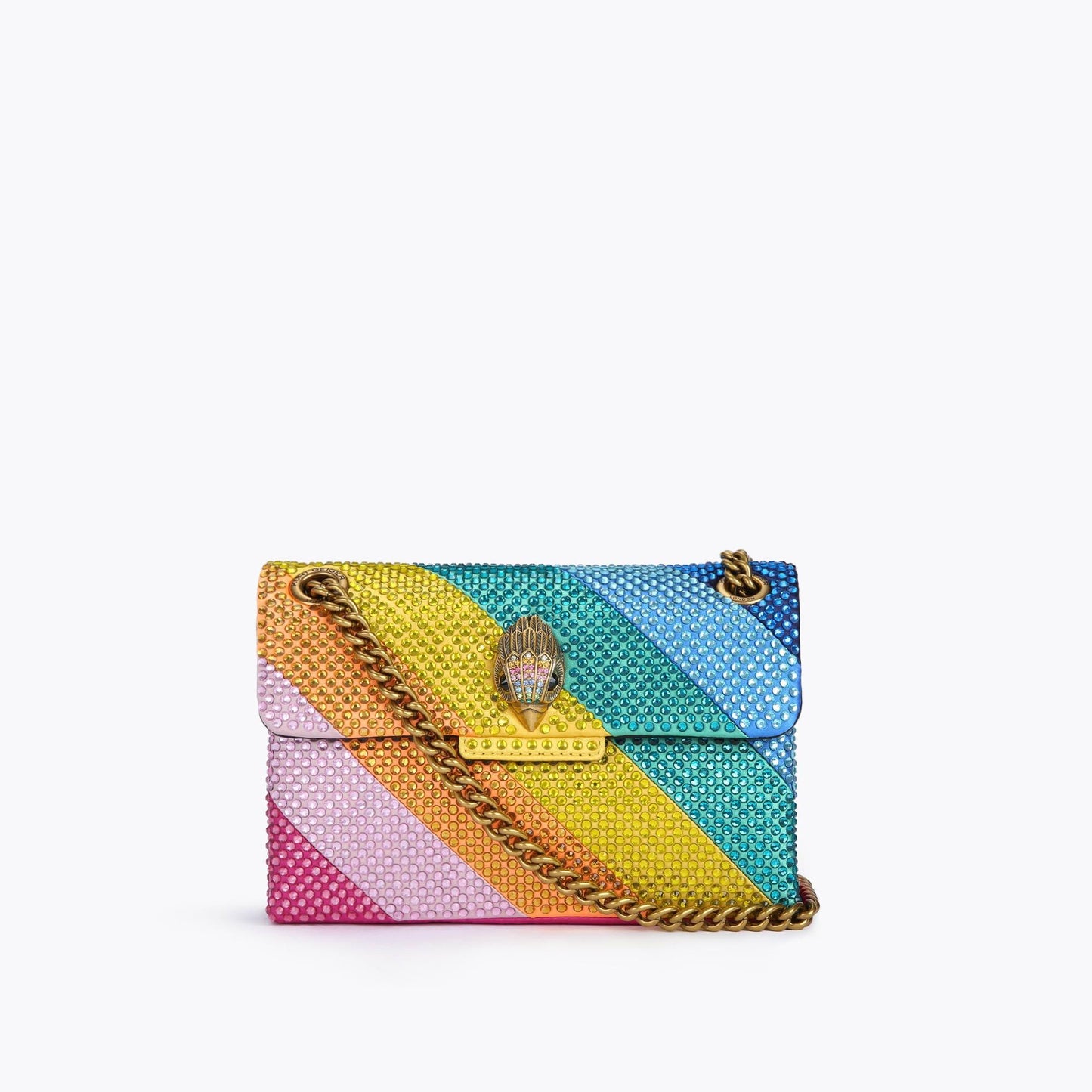 London Mini Crystal Rainbow Crossbody Bag - Multi