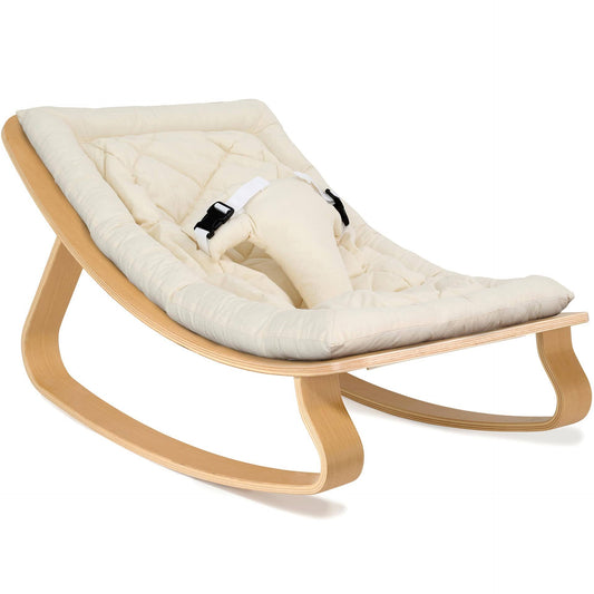 Levo Baby Rocker - Beech / Organic White