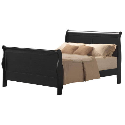 Louis Philippe Iii Queen Bed Black