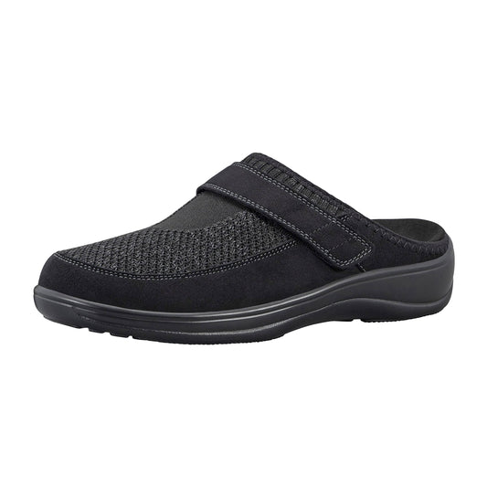 Louise Stretch Knit Women's Slippers Stretch Black - 12 X-Wide