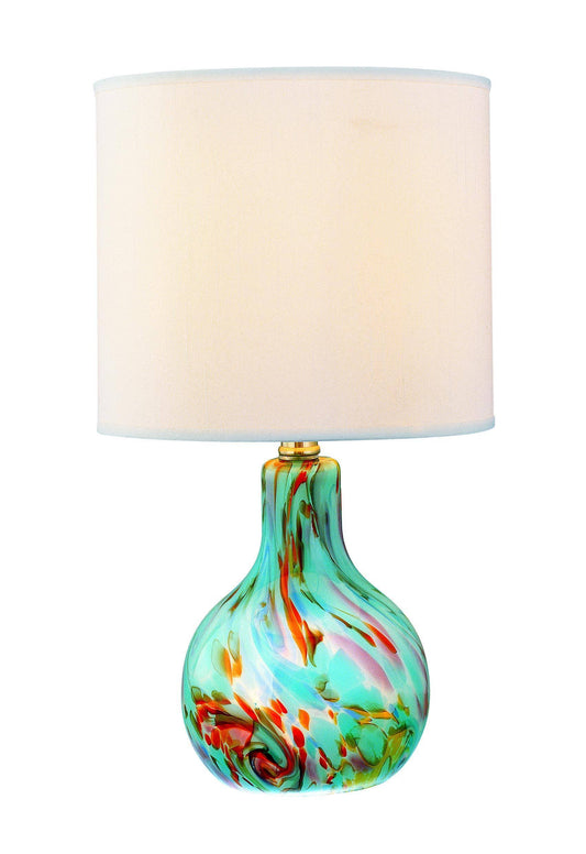 Ls-20073aqua Pepita Table Lamp